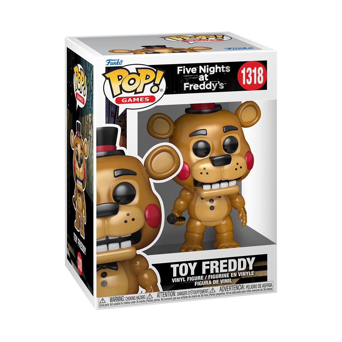Five Nights at Freddy's Toy Freddy Funko Pop! Vinyl Figure #1318 - Image 2