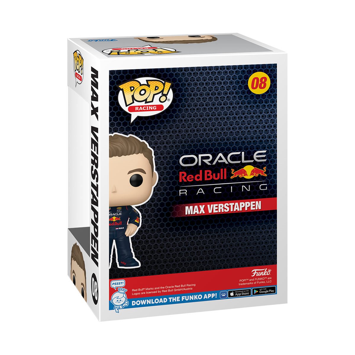 Formula 1 Max Verstappen with Helmet Funko Pop! Vinyl Figure #08 - Image 3