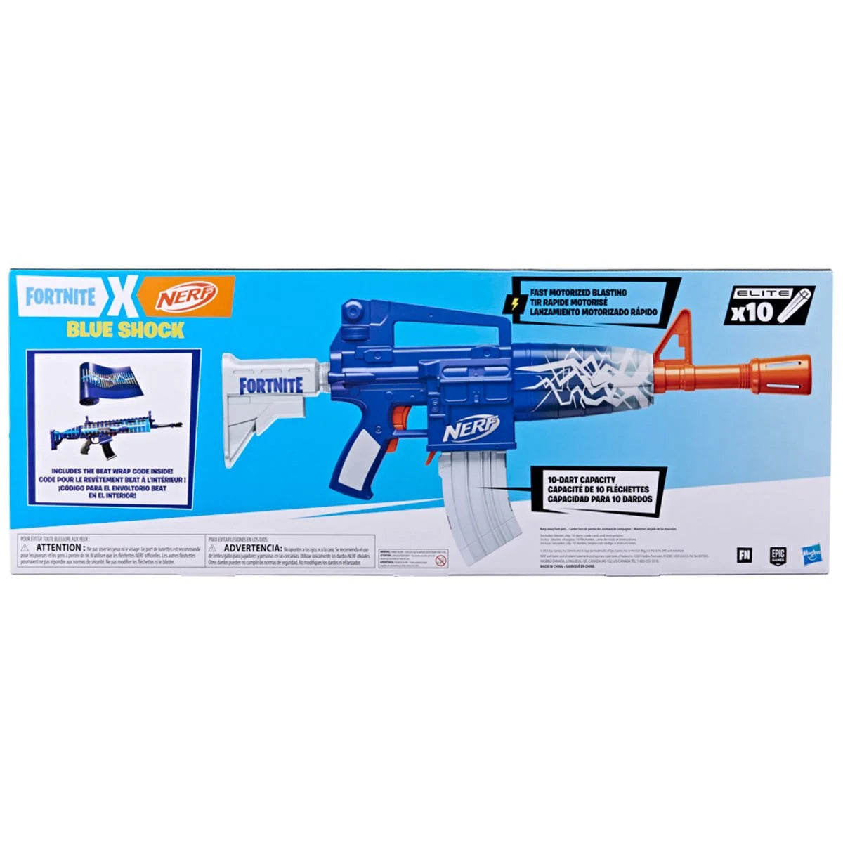 Fortnite Nerf Blue Shock Motorized Blaster – Urbay Toys & Collectibles