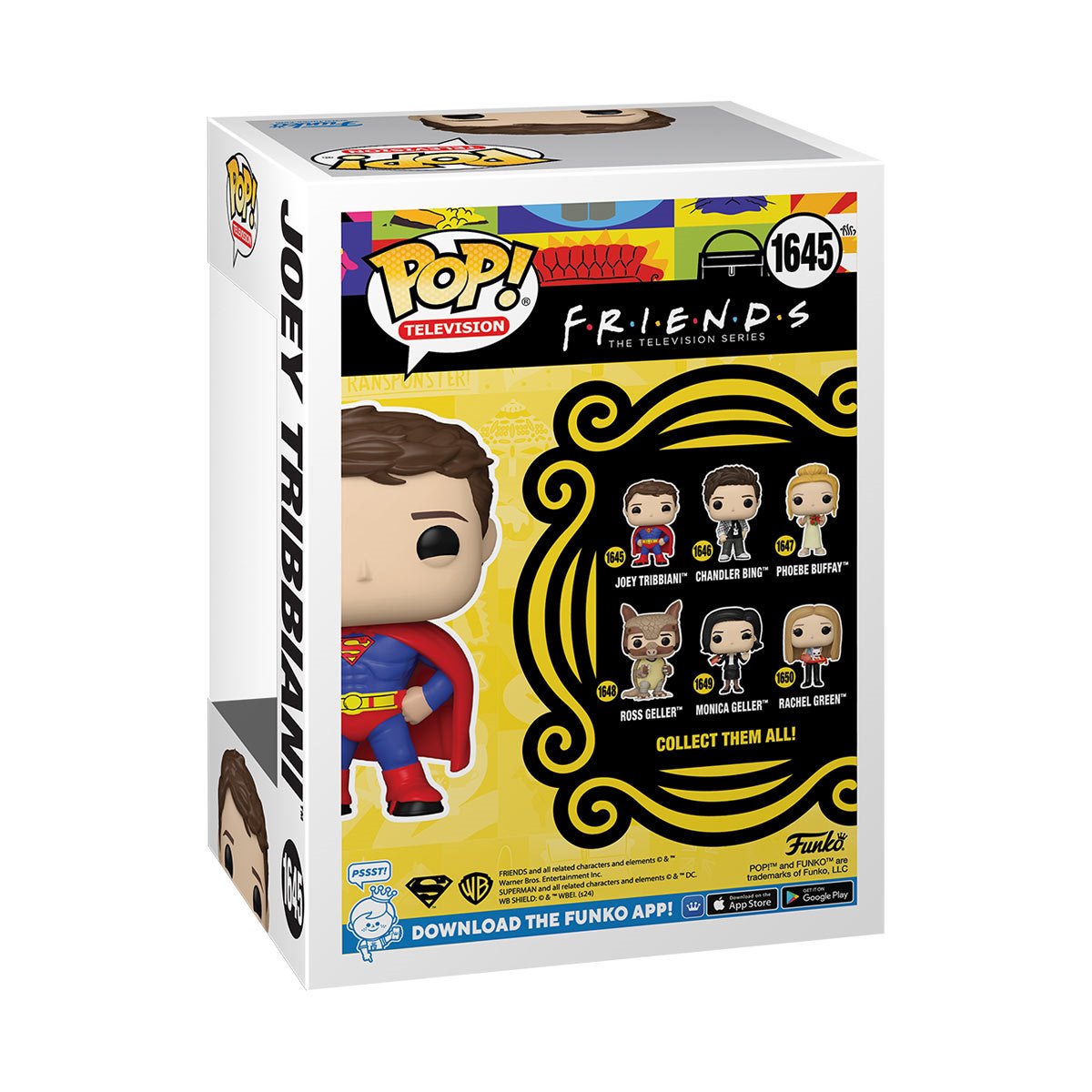 Friends Joey Tribbiani Superman Funko Pop! Vinyl Figure #1645 - Image 3