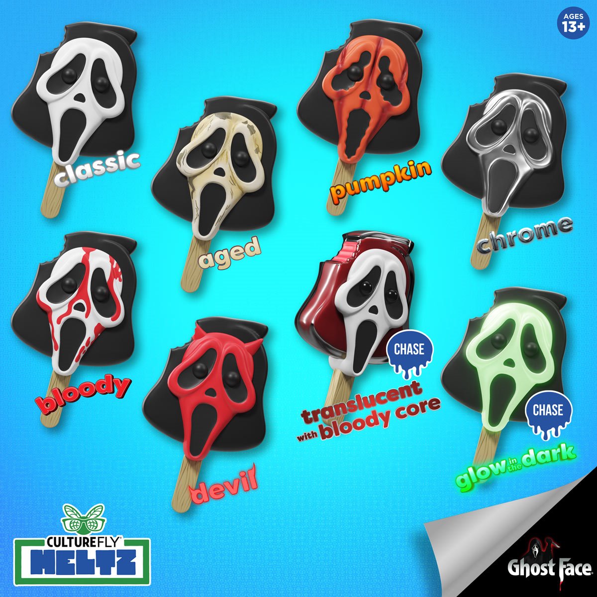 Ghost Face Meltz Blind Box Vinyl Figure Case of 12