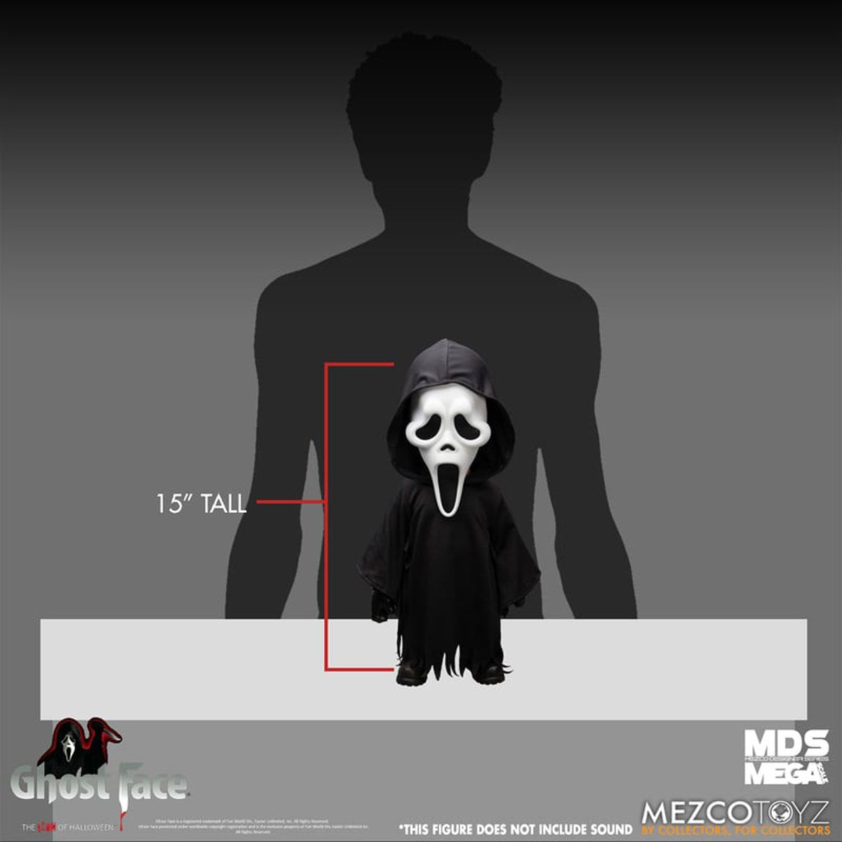 Ghost Face Mezco Designer Series Mega Scale 15-Inch Doll - ReRun - Image 3