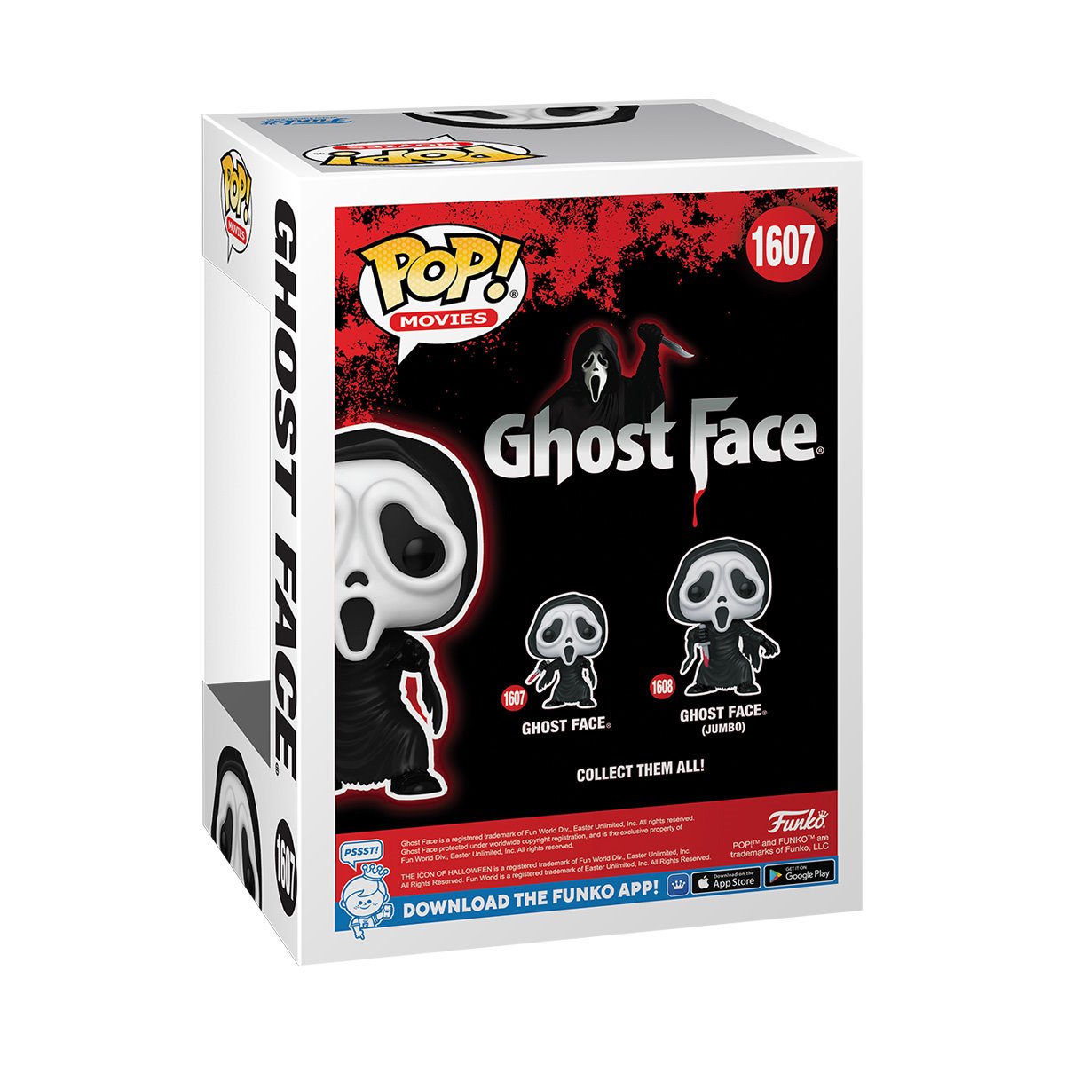 Ghost Face with Knife Funko Pop! Vinyl Figure #1607 - Image 3