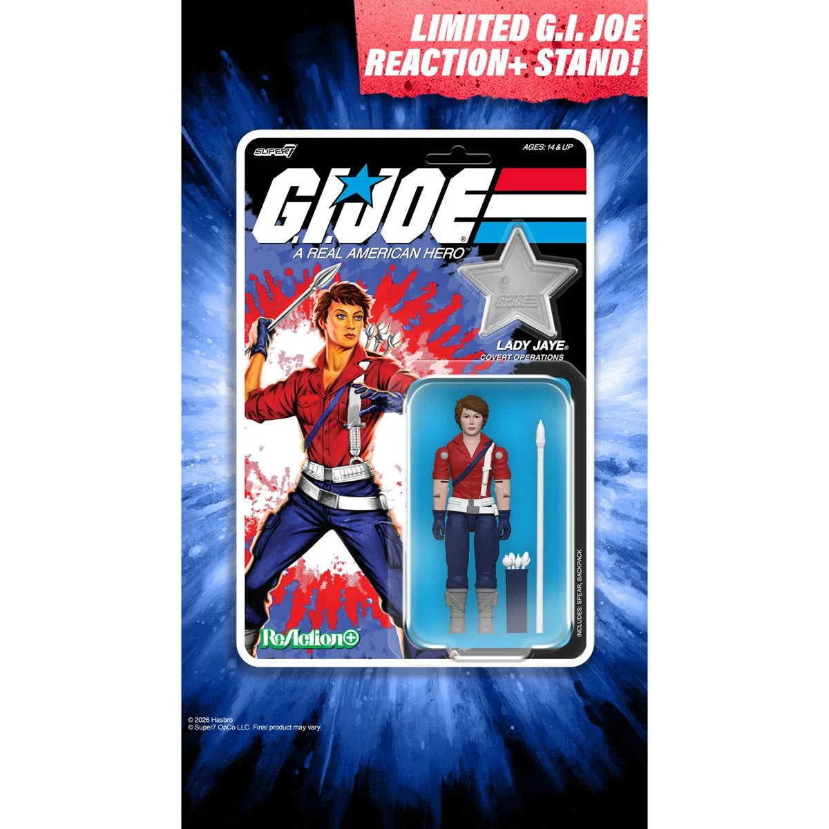 G.I. Joe Lady Jaye (America's 250th Anniversary) 3 3/4-Inch ReAction+ Figure