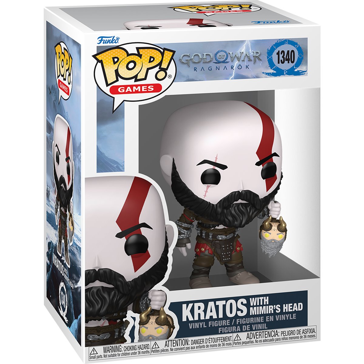 God of War Kratos with Mimir's Head Funko Pop! Vinyl Figure - Image 2