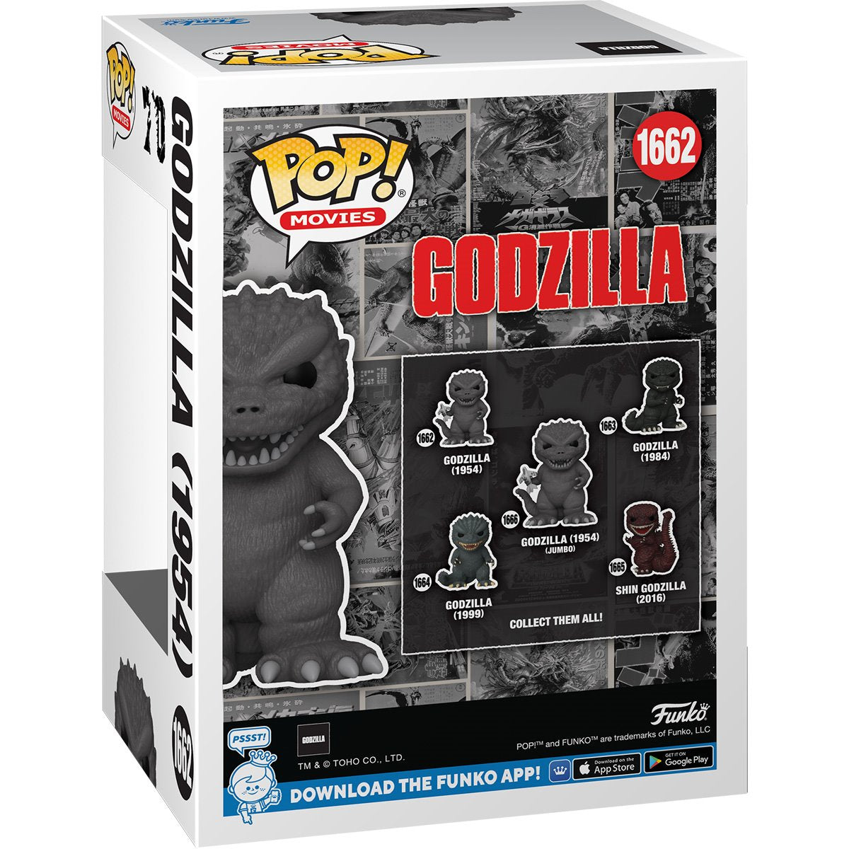 Godzilla 70th Anniversary Godzilla (1954) Funko Pop! Vinyl Figure #1662 - Image 3