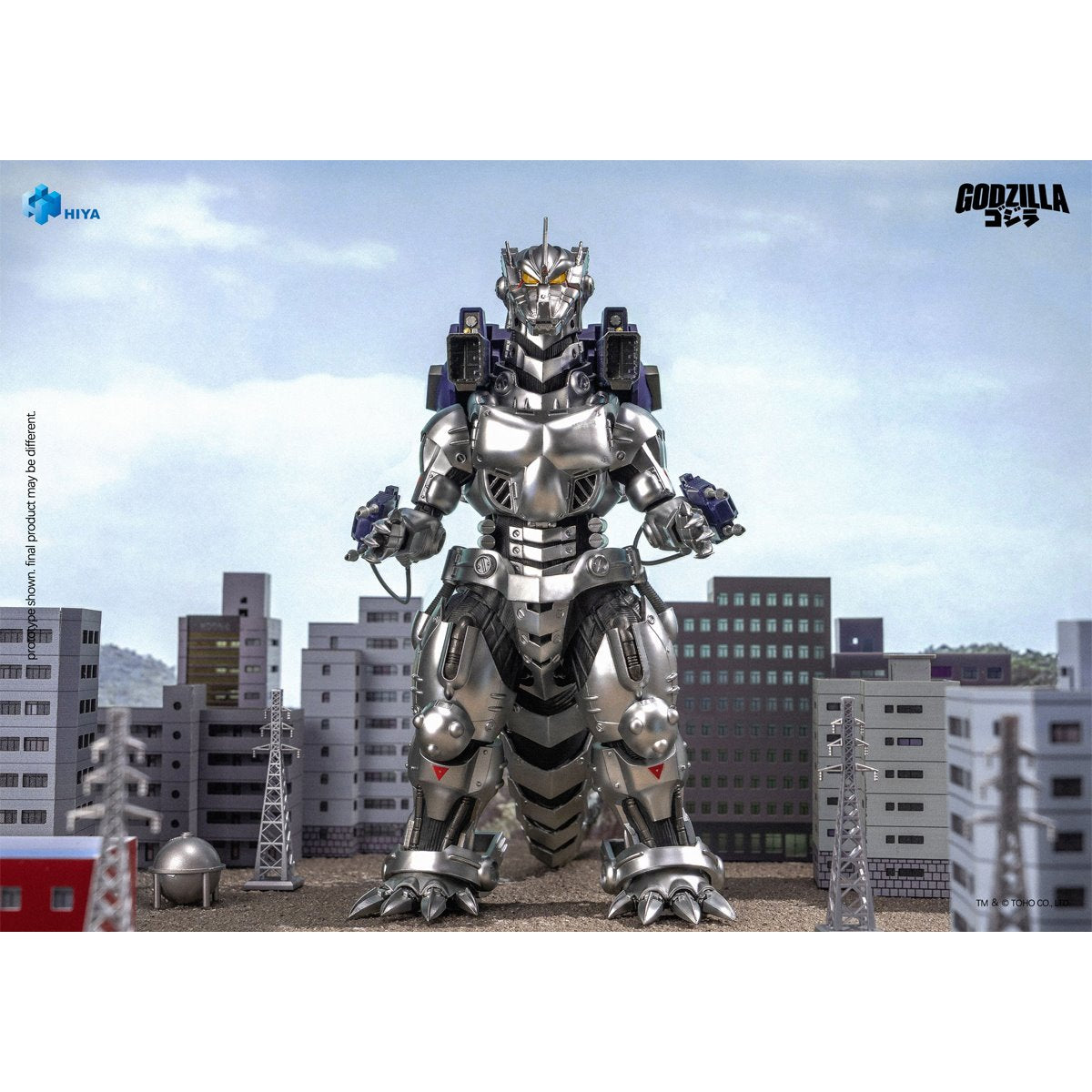 Godzilla Against Mechagodzilla Mechagodzilla MFS-3 Exquisite Basic Series None Scale 7 3/4-Inch Action Figure - Image 7