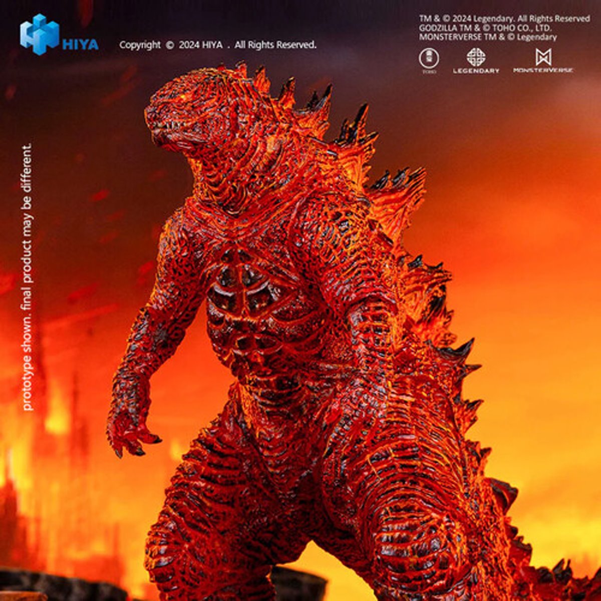 Godzilla: King of the Monsters Godzilla Burning Version Exquisite Basic Series 7-Inch Action Figure - AE Exclusive - Image 4