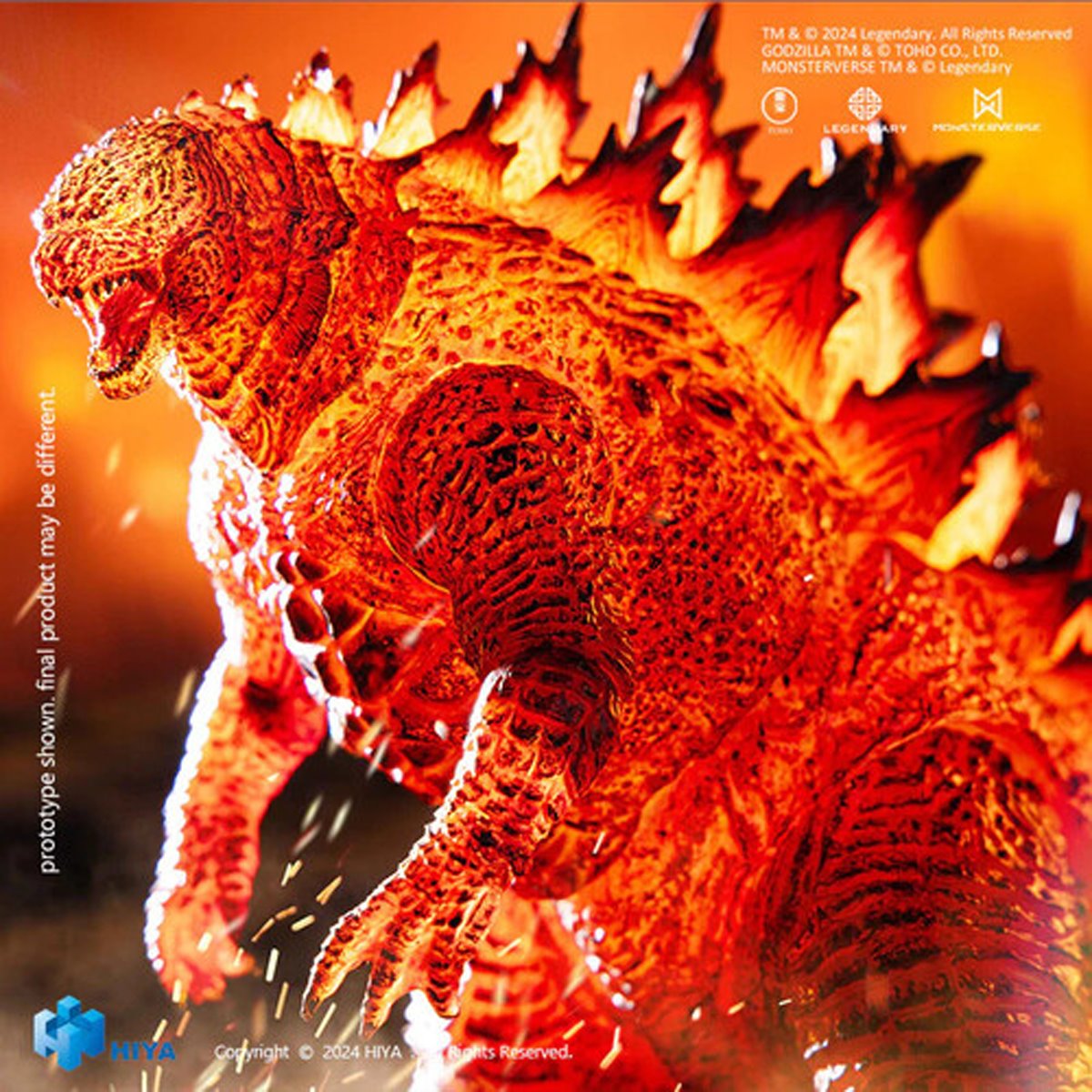 Godzilla: King of the Monsters Godzilla Burning Version Exquisite Basic Series 7-Inch Action Figure - AE Exclusive - Image 5