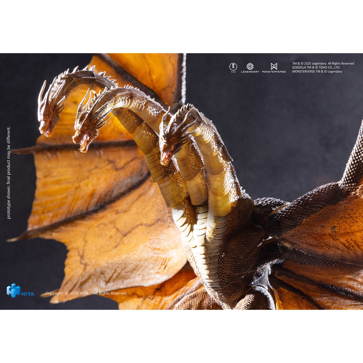 Godzilla: King of the Monsters King Ghidorah 2.0 Exquisite Basic Series Action Figure - Image 7