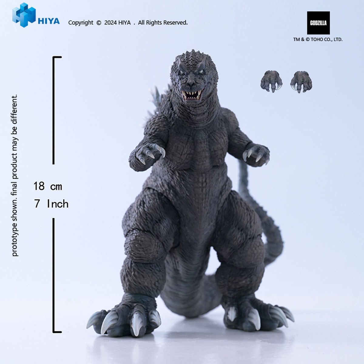 Godzilla, Mothra and King Ghidorah: Giant Monsters All-Out Attack 2001 Godzilla Exquisite Basic Series Action Figure - Image 2