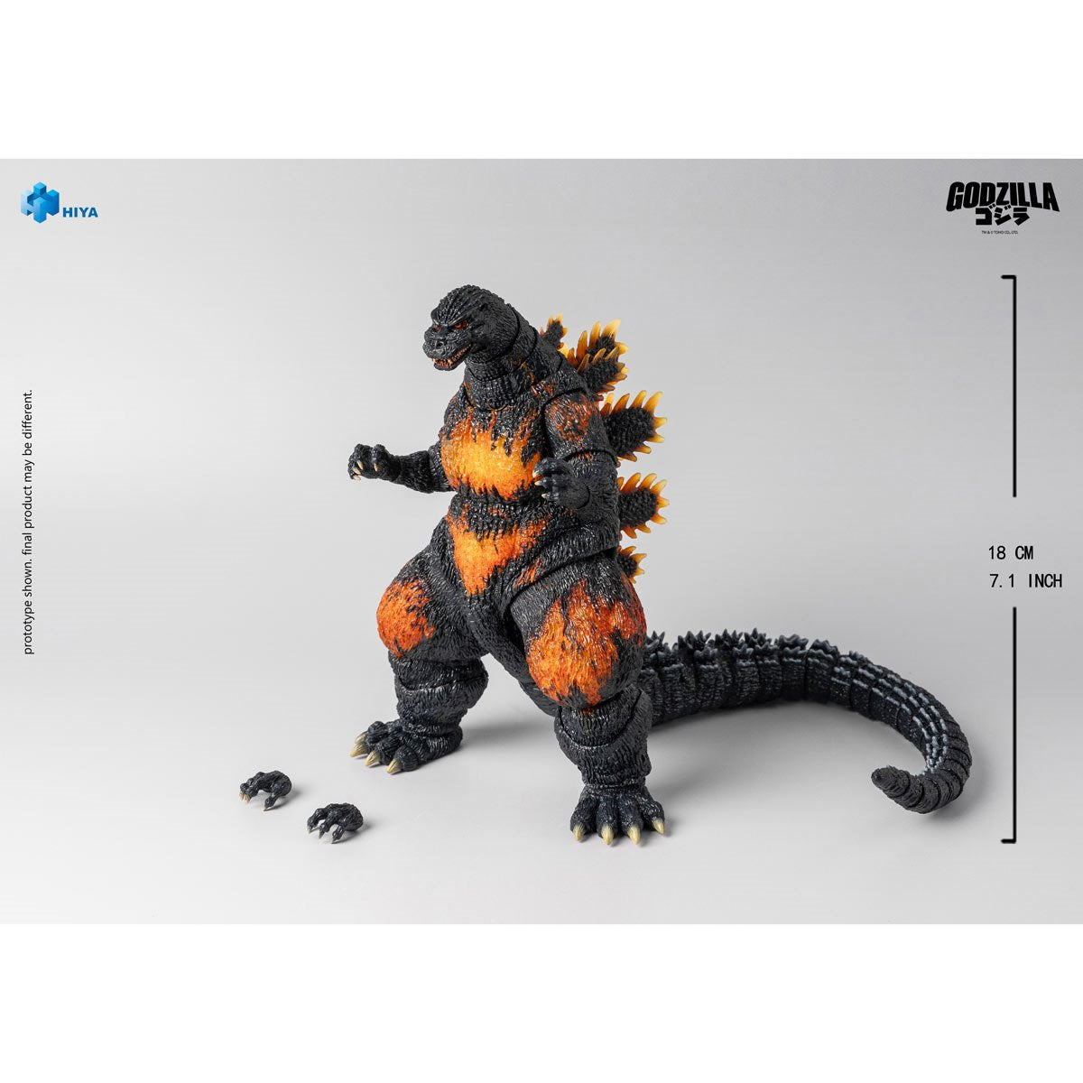 Godzilla vs. Destroyah 1995 Burning Godzilla Exquisite Basic Series None Scale 7-Inch Action Figure - Image 2