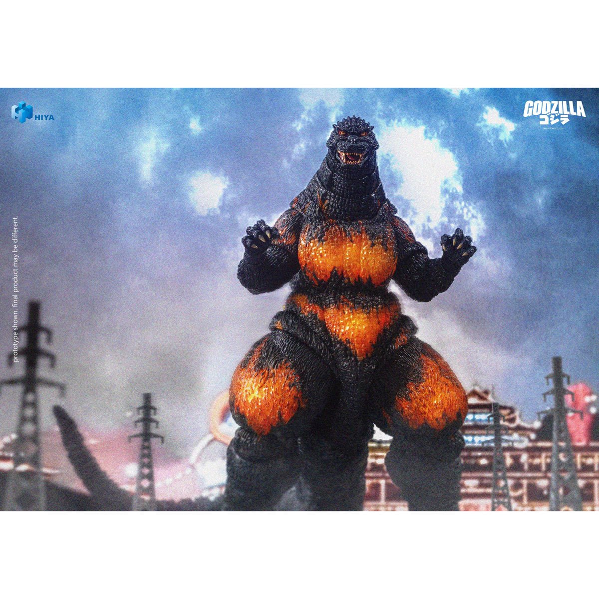 Godzilla vs. Destroyah 1995 Burning Godzilla Exquisite Basic Series None Scale 7-Inch Action Figure - Image 9