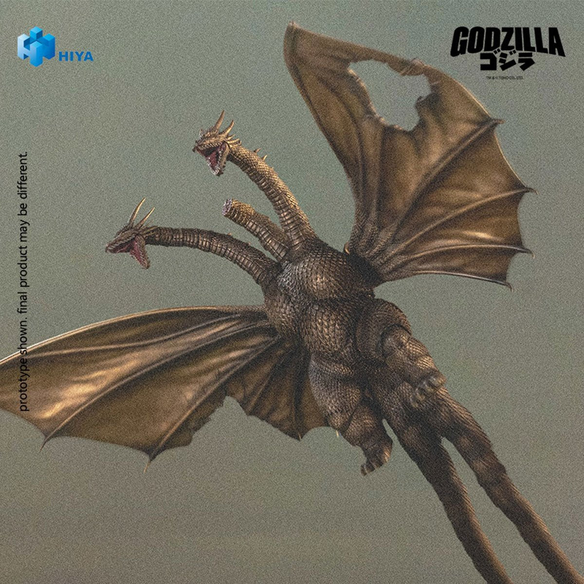 Godzilla vs. King Ghidorah 1991 King Ghidorah Battle Damaged Exquisite Basic Series Action Figure - Image 6