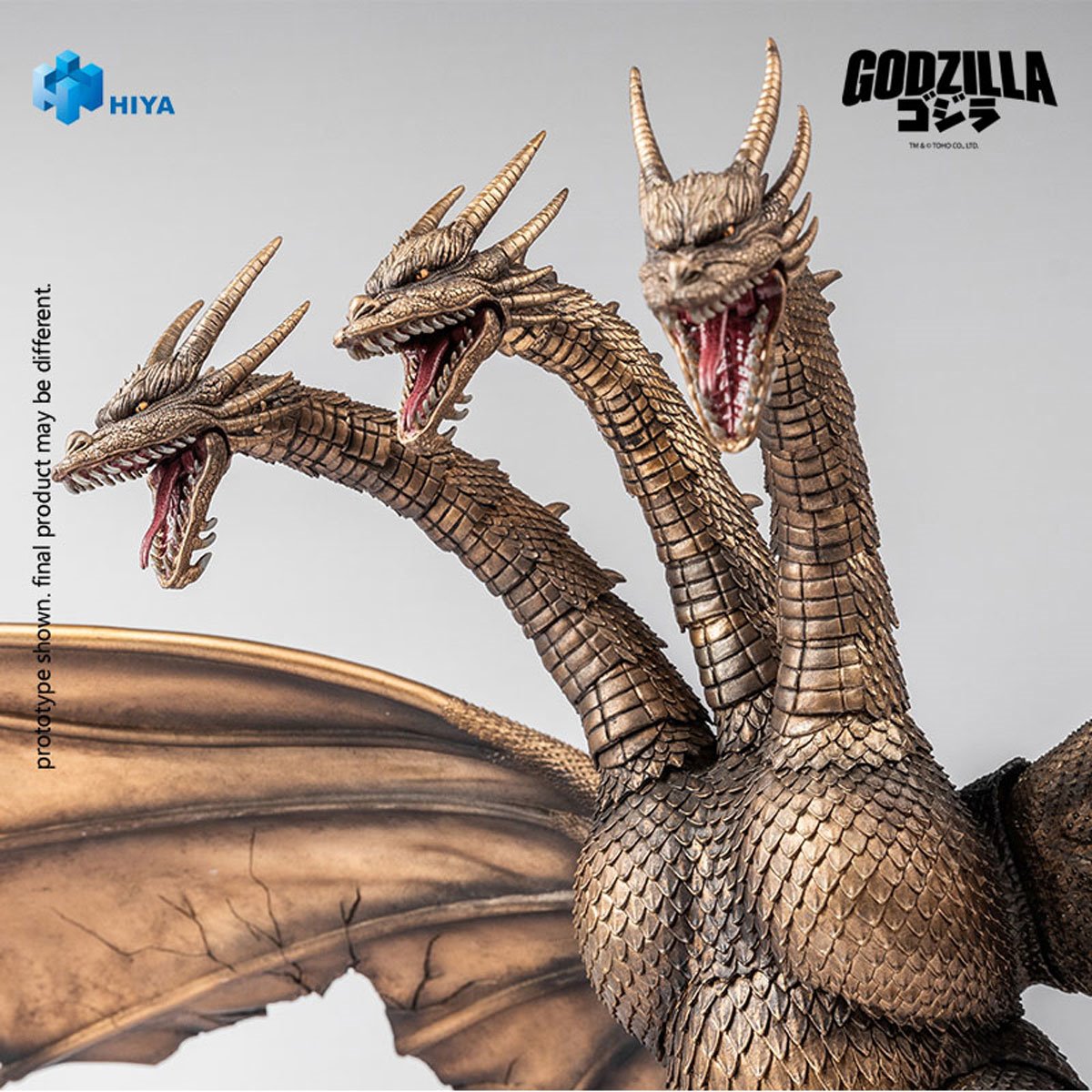 Godzilla vs. King Ghidorah 1991 King Ghidorah Battle Damaged Exquisite Basic Series Action Figure - Image 9