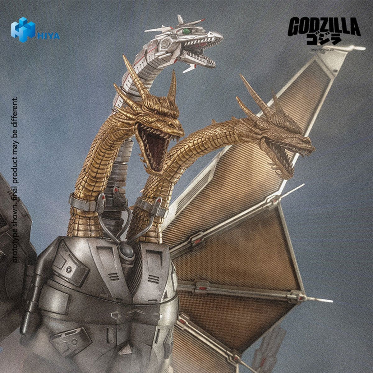 Godzilla vs. King Ghidorah 1991 Mecha King Ghidorah Exquisite Basic Series Action Figure - Image 3