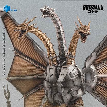 Godzilla vs. King Ghidorah 1991 Mecha King Ghidorah Exquisite Basic Series Action Figure - Image 5