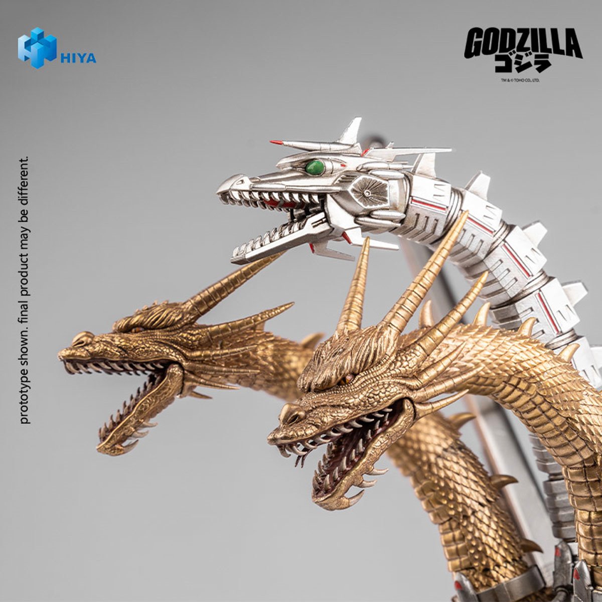 Godzilla vs. King Ghidorah 1991 Mecha King Ghidorah Exquisite Basic Series Action Figure - Image 8