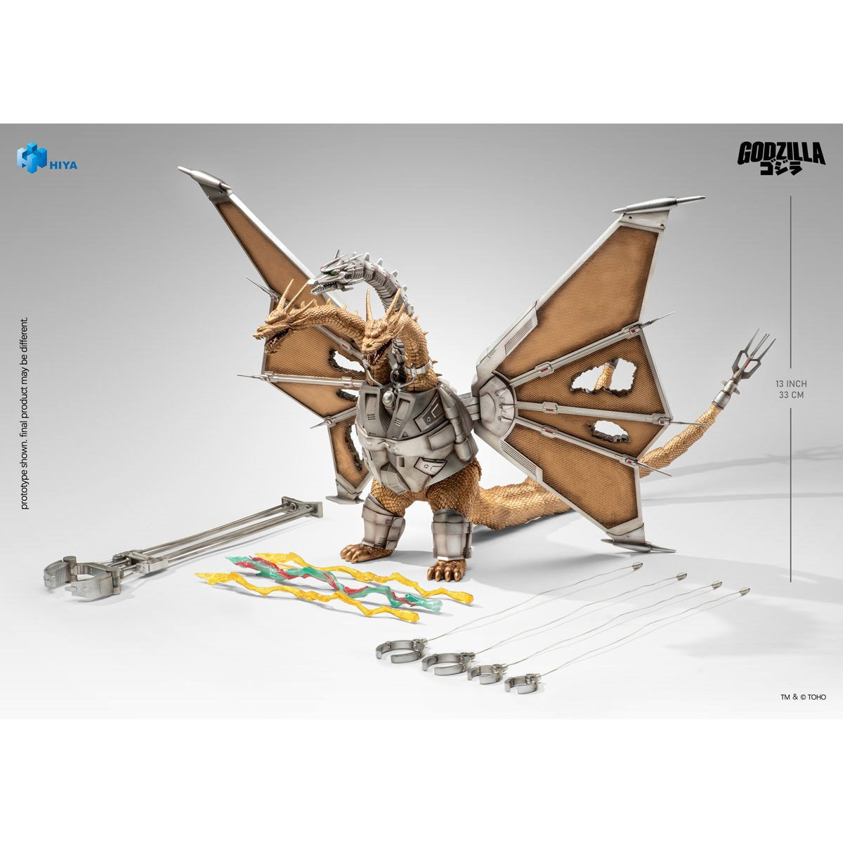 Godzilla vs. King Ghidorah Mechanical King Ghidorah Battle Damaged Exquisite Basic Series None Scale Action Figure - Image 2