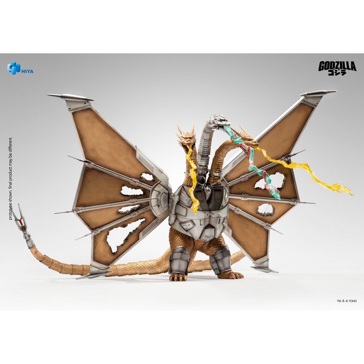 Godzilla vs. King Ghidorah Mechanical King Ghidorah Battle Damaged Exquisite Basic Series None Scale Action Figure - Image 4