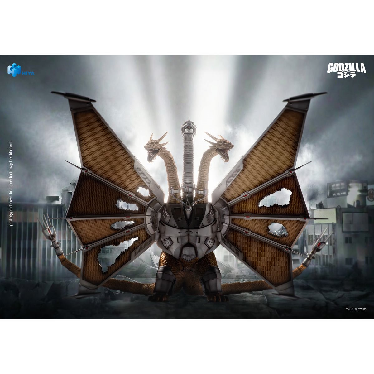 Godzilla vs. King Ghidorah Mechanical King Ghidorah Battle Damaged Exquisite Basic Series None Scale Action Figure - Image 6