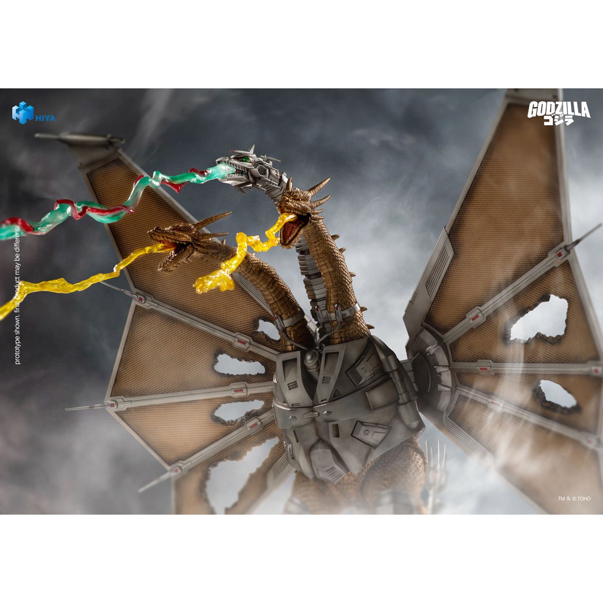 Godzilla vs. King Ghidorah Mechanical King Ghidorah Battle Damaged Exquisite Basic Series None Scale Action Figure - Image 9