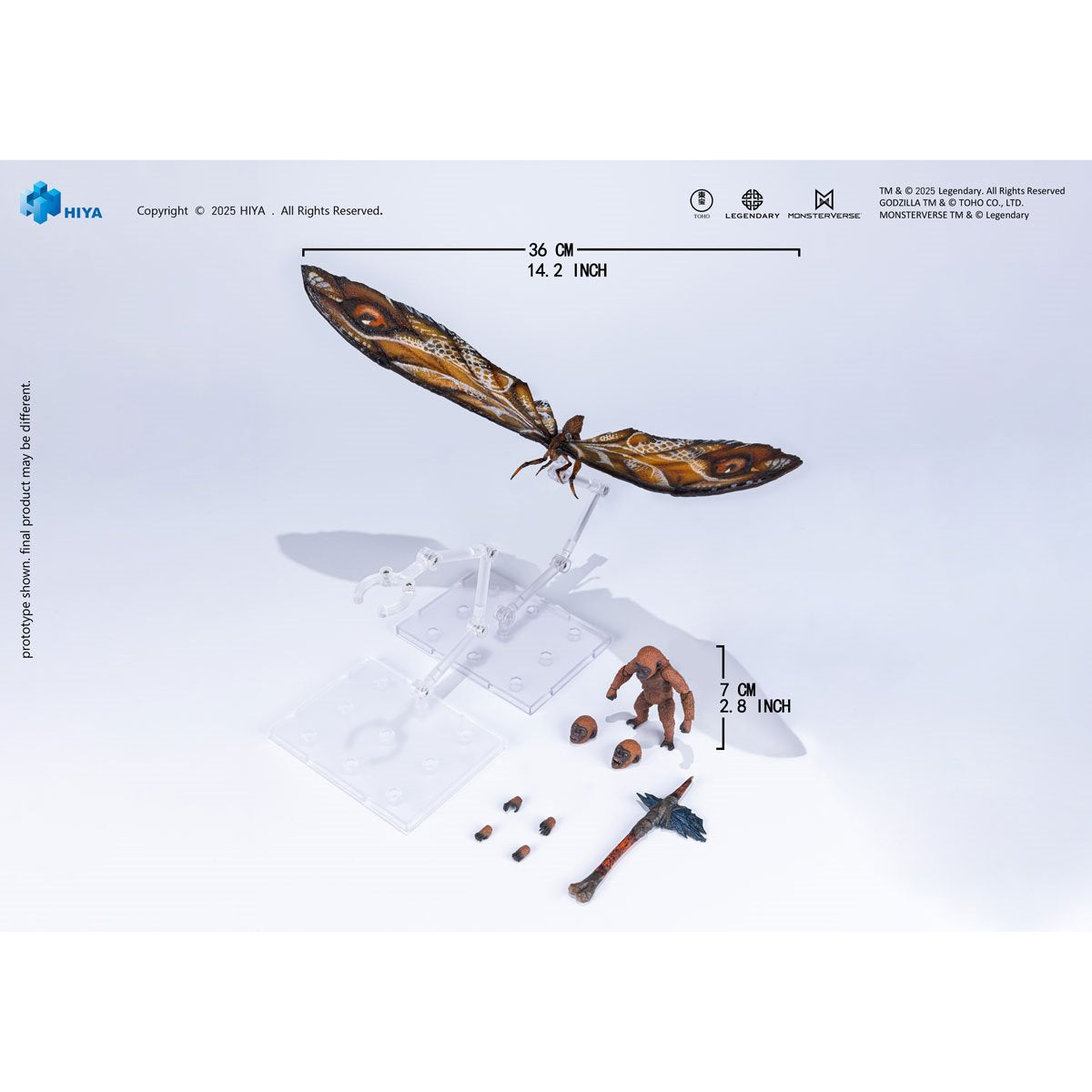 Godzilla x Kong: The New Empire Mothra Premium Set Exquisite Basic Series None Scale 14-Inch Action Figure - Image 2