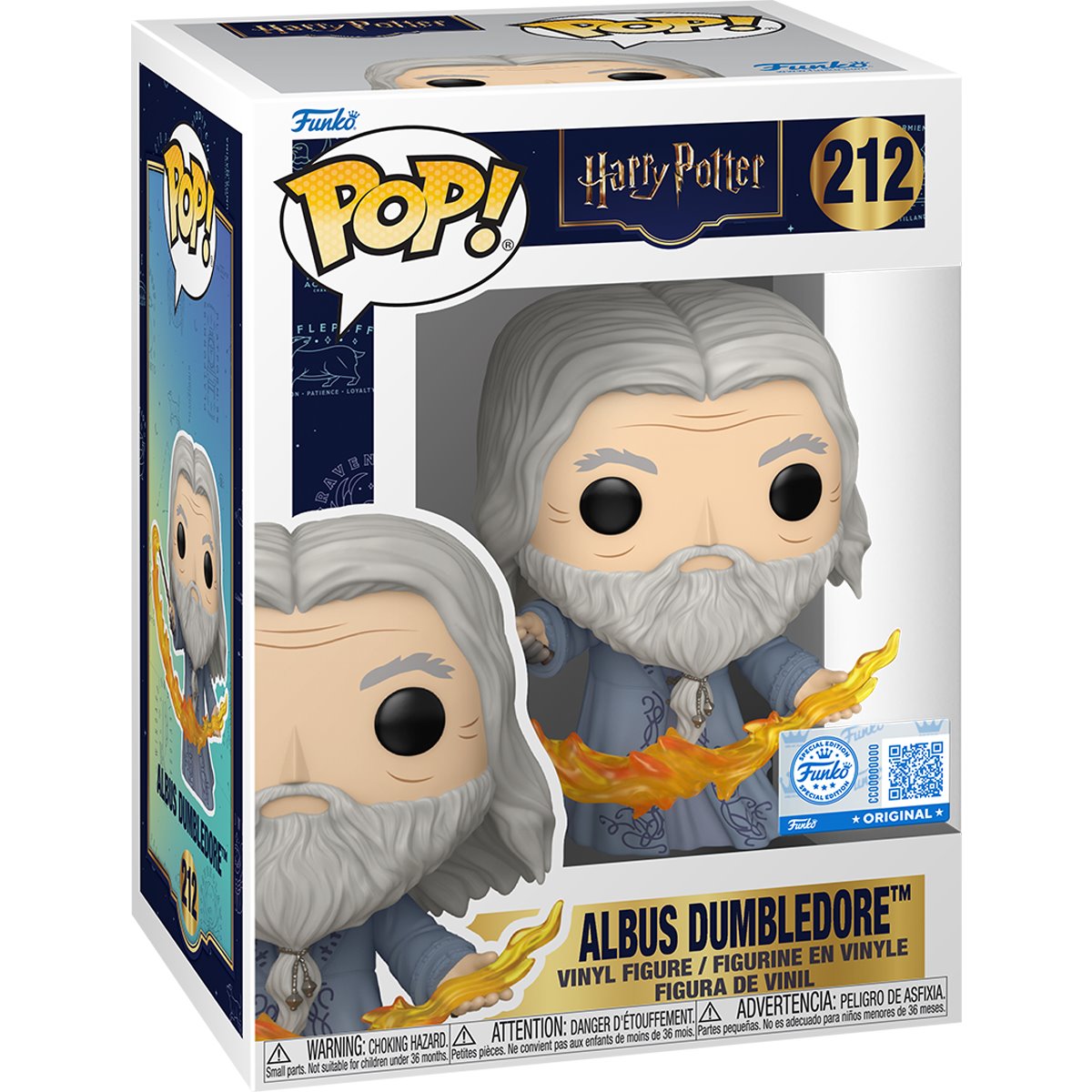Harry Potter Albus Dumbledore (Flame) Funko Pop! Vinyl Figure #212 - Specialty - Image 2
