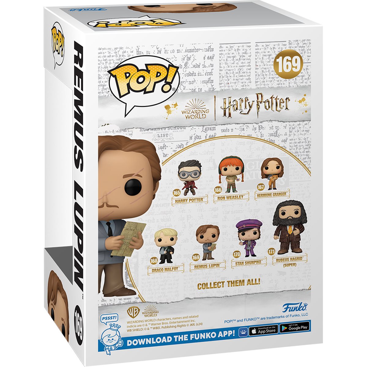 Harry Potter and the Prisoner of Azkaban Remus Lupin with Map Funko Pop! Vinyl Figure #169 - Image 3