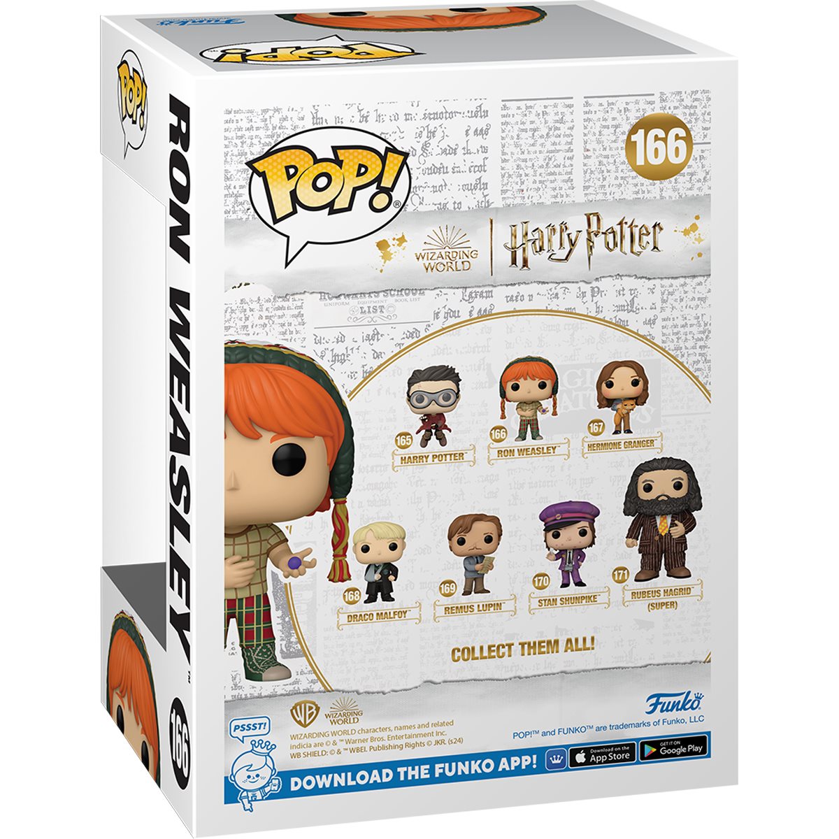 Harry Potter and the Prisoner of Azkaban Ron Weasley with Candy Funko Pop! Vinyl Figure #166 - Image 3
