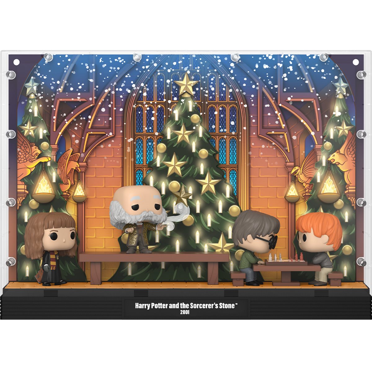 Harry Potter and the Sorceror's Stone Great Hall Holiday Deluxe Funko Pop! Moment #10 with Case - Image 2