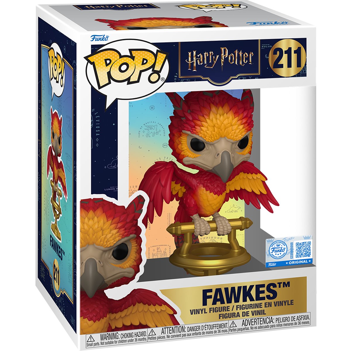 Harry Potter Fawkes on Perch Premium Funko Pop! Vinyl Figure #211 - Specialty - Image 2