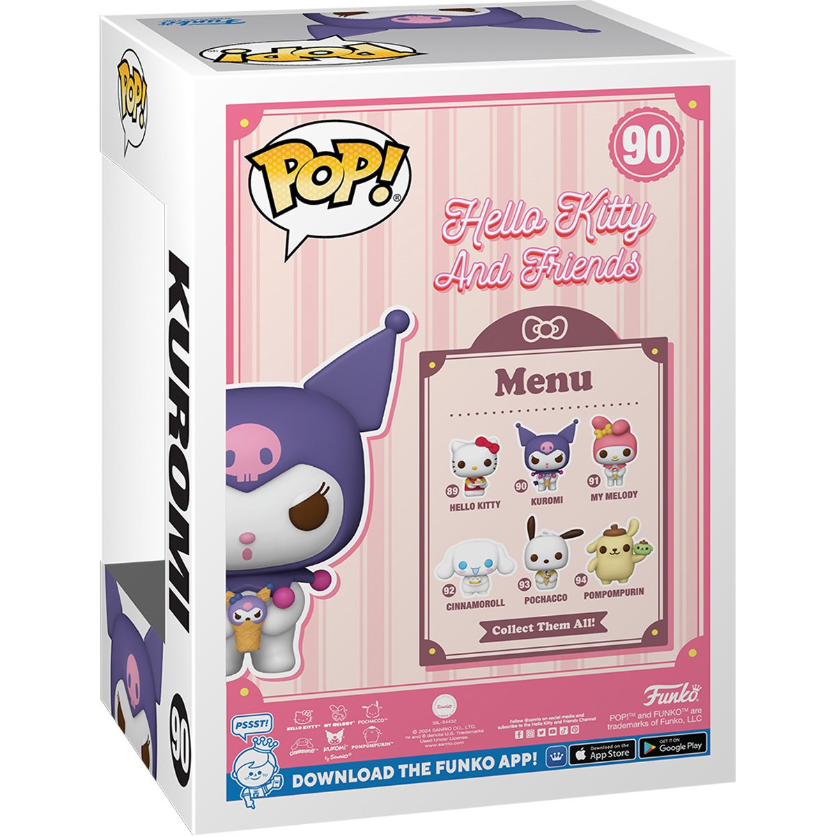 Hello Kitty and Friends Kuromi with Dessert Funko Pop! Vinyl Figure #90 - Image 3