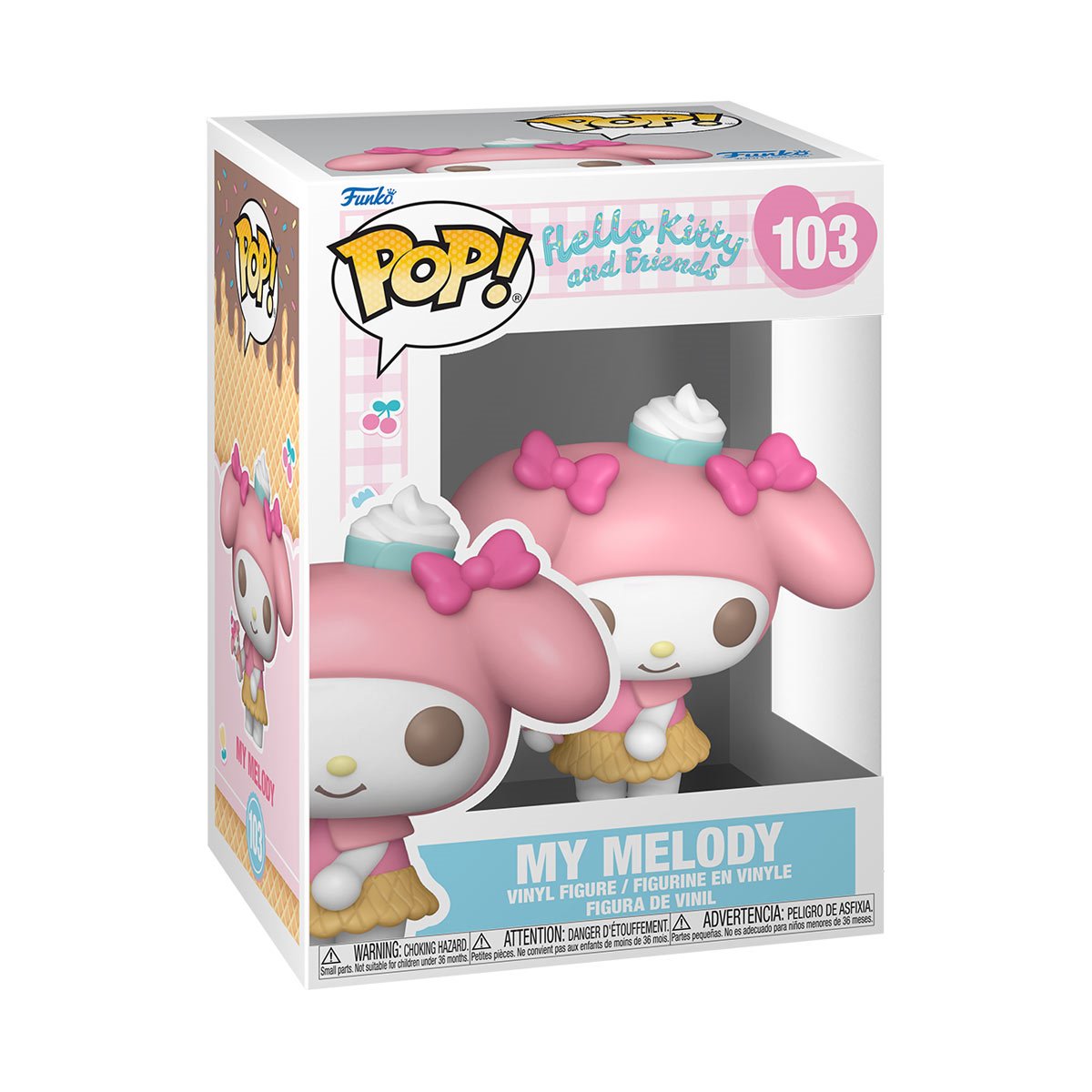 Hello Kitty and Friends My Melody (Ice Cream) Funko Pop! Vinyl Figure #103 - Image 2