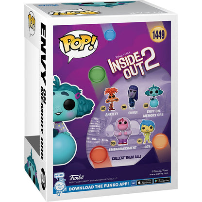 Inside Out 2 Envy On Memory Orb Funko Pop! Vinyl Figure #1449 - Image 3