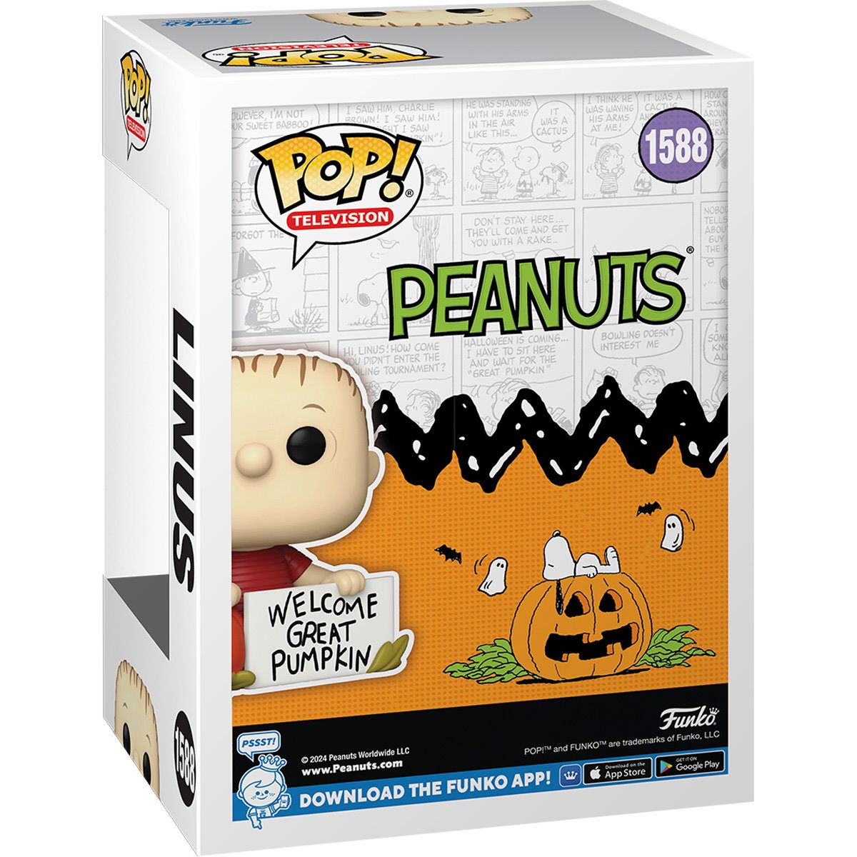 It's the Great Pumpkin Charlie Brown Linus Funko Pop! Vinyl Figure #1588 - Image 3