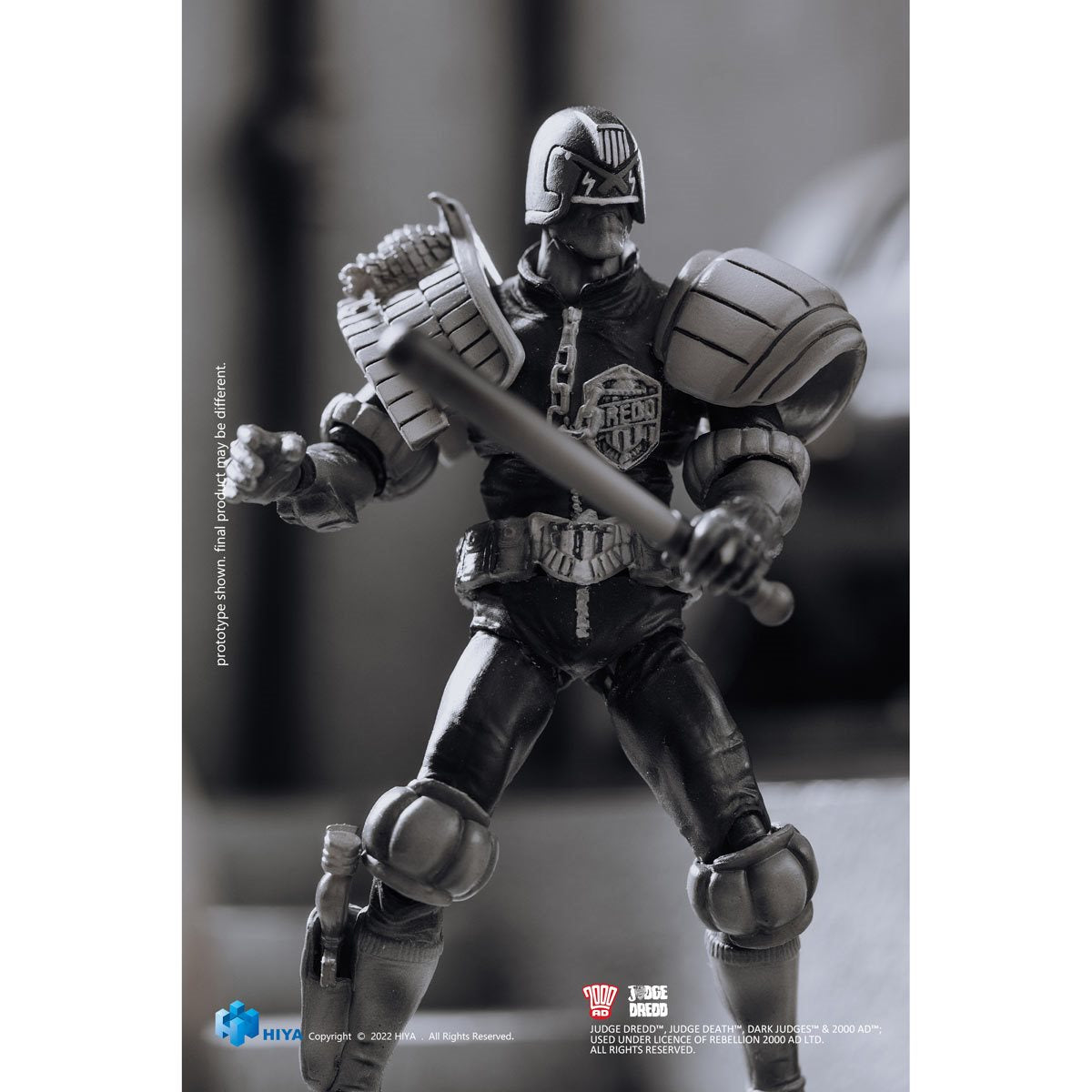Judge Dredd Black and White Exquisite Mini Series 1:18 Scale Action Figure - Image 3