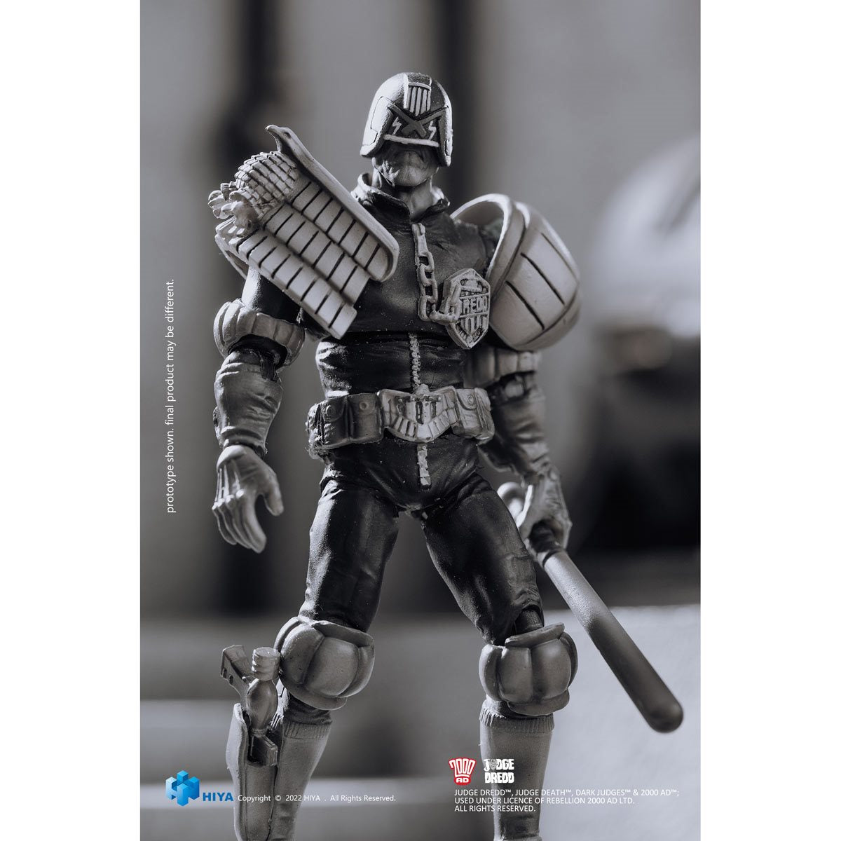Judge Dredd Black and White Exquisite Mini Series 1:18 Scale Action Figure - Image 4