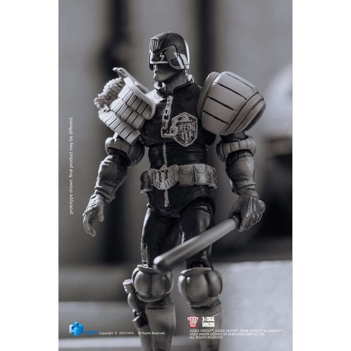 Judge Dredd Black and White Exquisite Mini Series 1:18 Scale Action Figure - Image 5