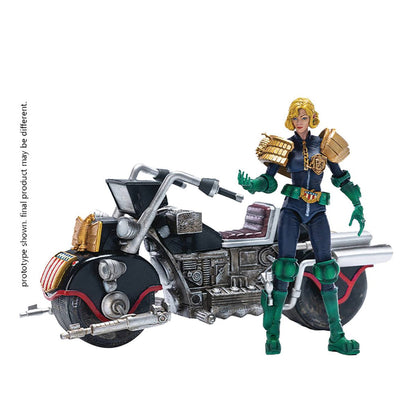 Judge Dredd Judge Anderson and Lawmaster MK II Exquisite Mini Series 1:18 Scale Action Figure Set - Image 2