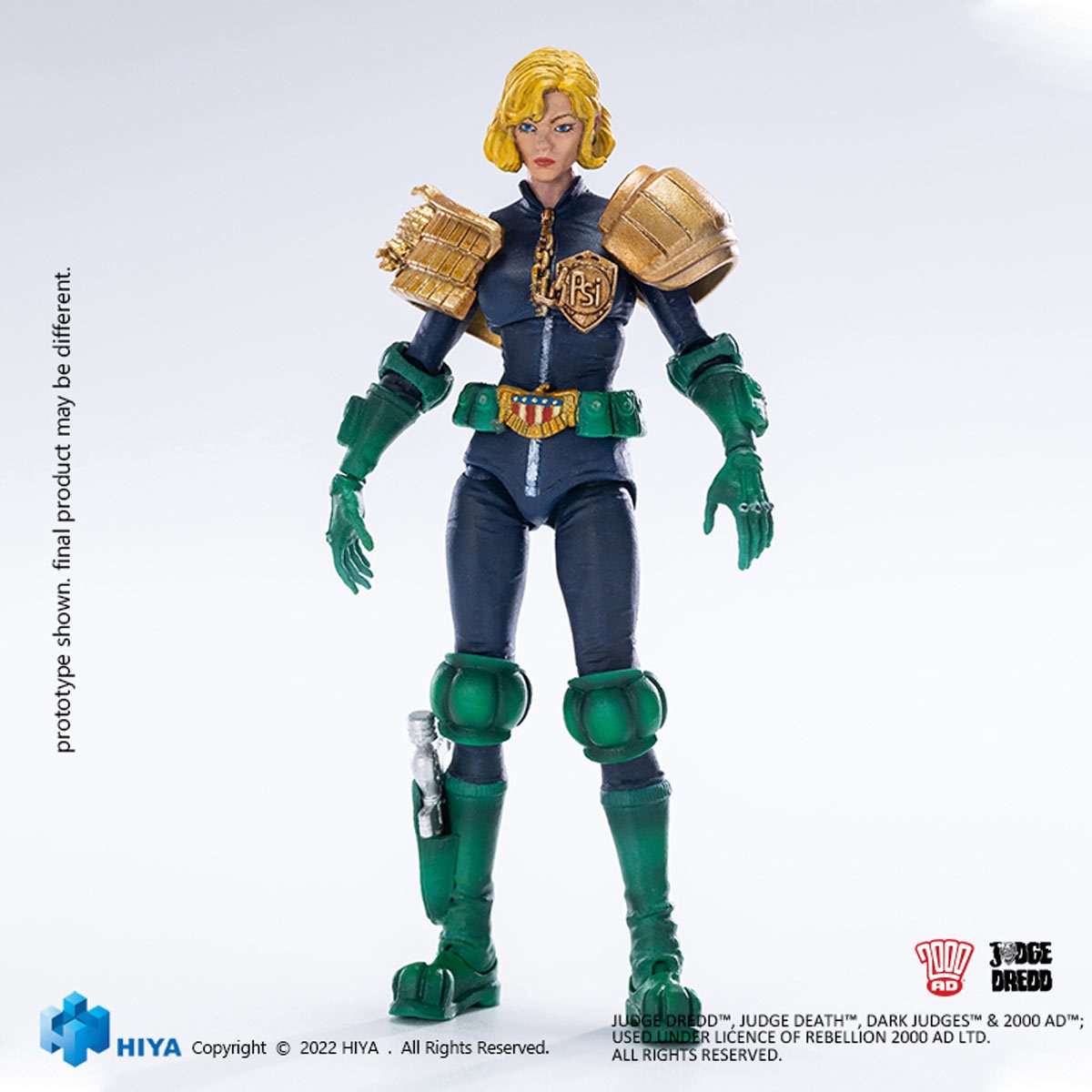 Judge Dredd Judge Anderson and Lawmaster MK II Exquisite Mini Series 1:18 Scale Action Figure Set - Image 4