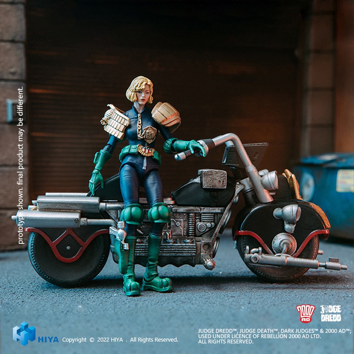 Judge Dredd Judge Anderson and Lawmaster MK II Exquisite Mini Series 1:18 Scale Action Figure Set - Image 10