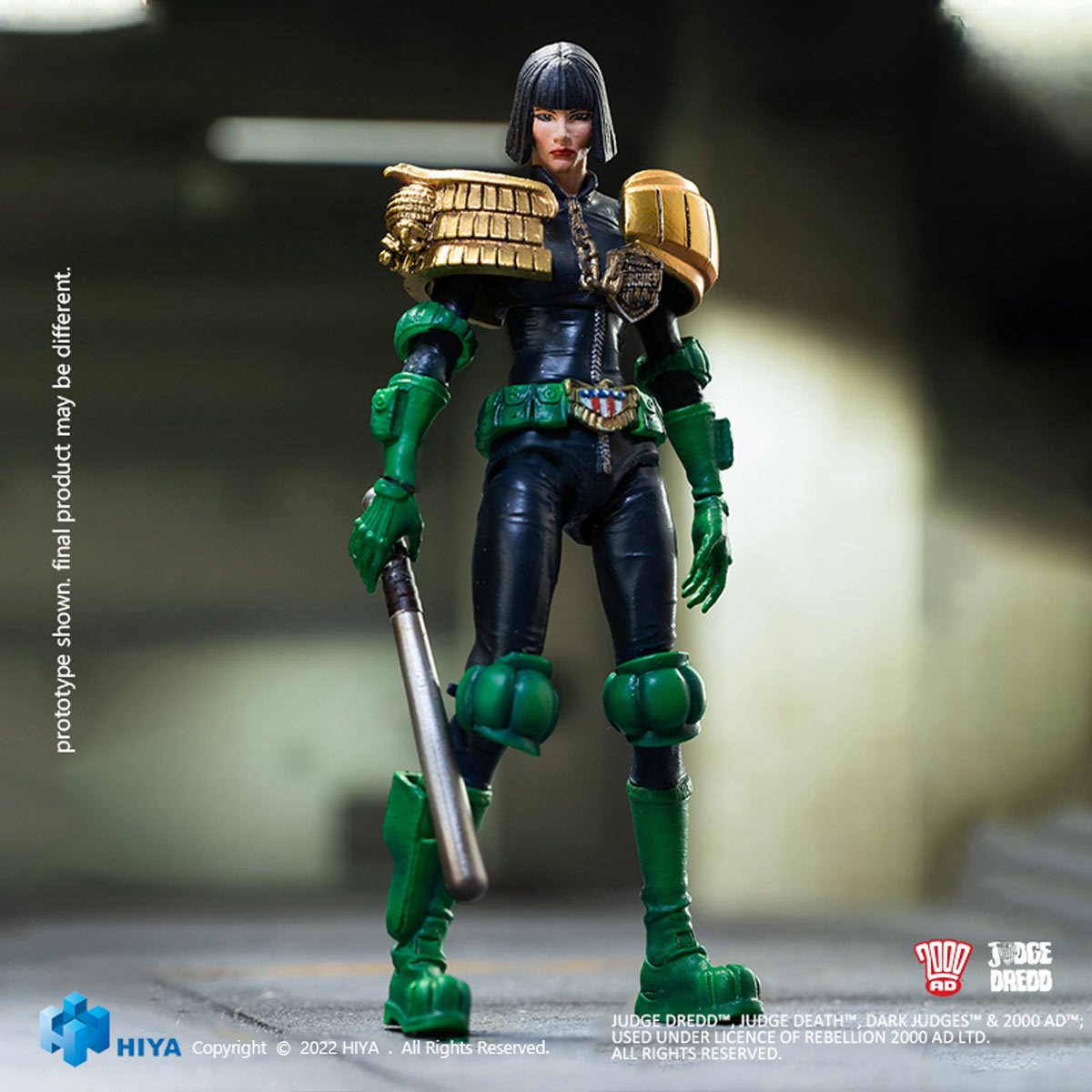 Judge Dredd Judge Hershey Exquisite Mini Series 1:18 Scale Action Figure - Image 4