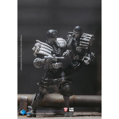 Judge Dredd vs. Death Black and White Exquisite Mini Series 1:18 Scale Action Figure 2-Pack - Image 3