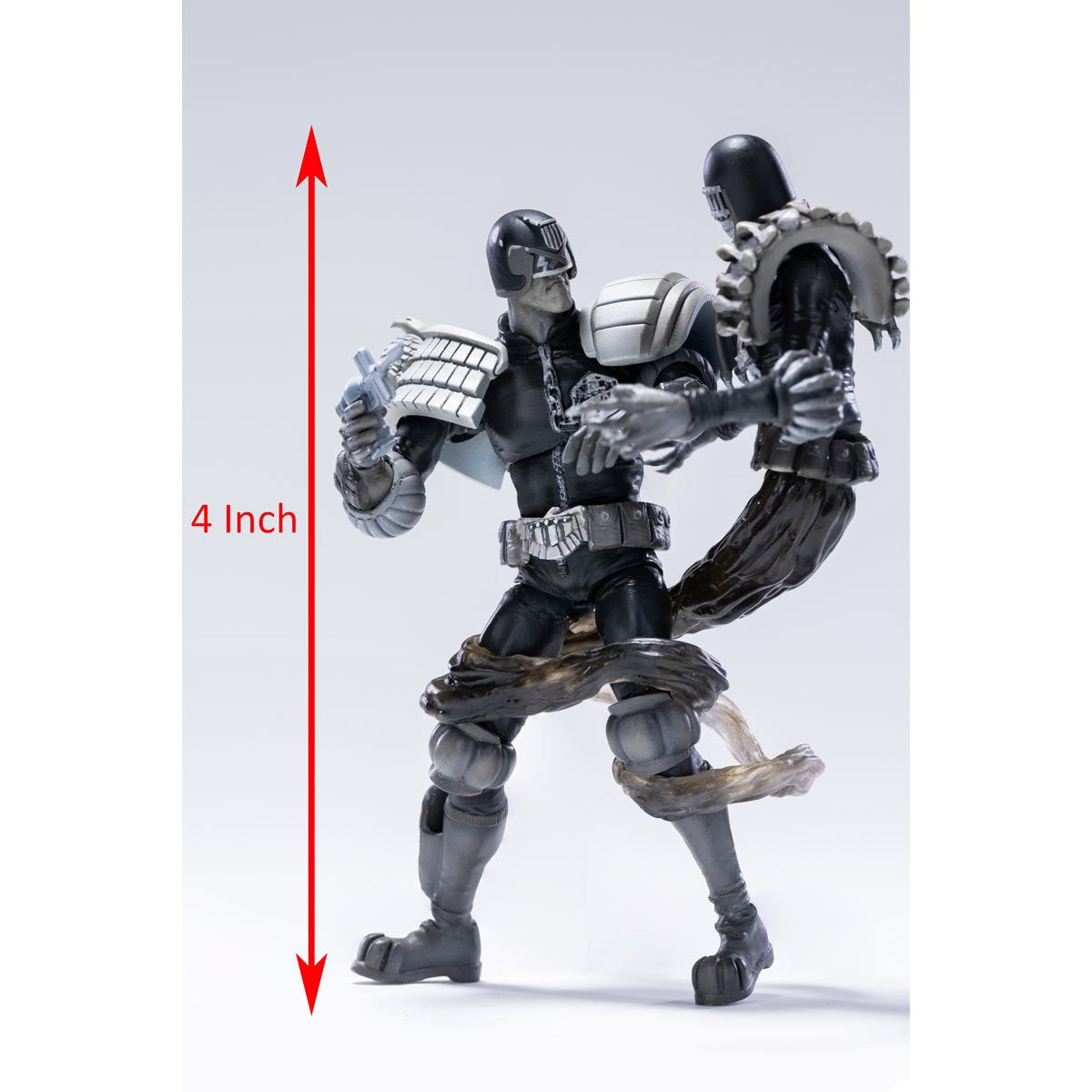 Judge Dredd vs. Death Black and White Exquisite Mini Series 1:18 Scale Action Figure 2-Pack - Image 7