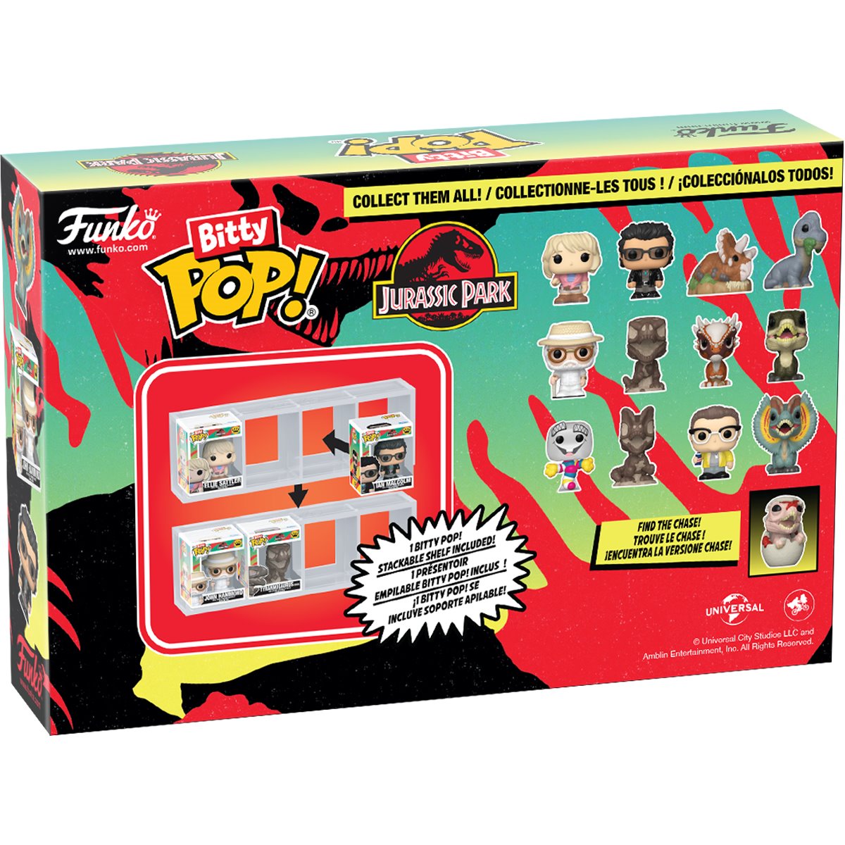 Jurassic Park Mr. DNA Funko Bitty Pop! Mini-Figure 4-Pack - Image 3