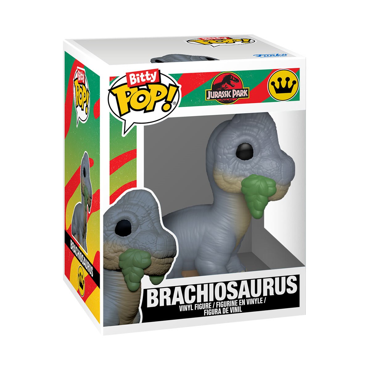 Jurassic Park Velociraptor and Brachiosaurus Funko Bitty Pop! Mini-Figure 2-Pack - Image 5