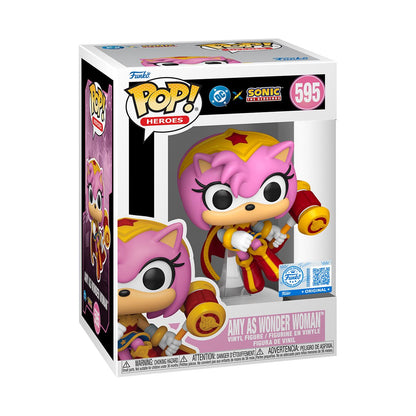 Justice League x Sonic the Hedgehog Amy as Wonder Woman Funko Pop! Vinyl Figure #595