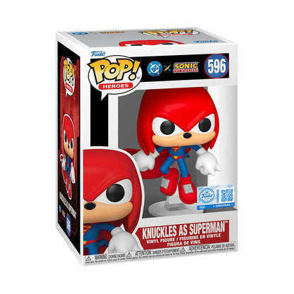 Justice League x Sonic the Hedgehog Knuckles as Superman Funko Pop! Vinyl Figure #596