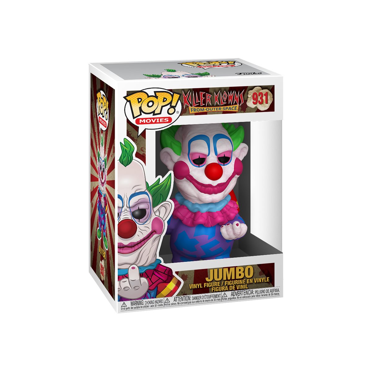 Killer Klowns from Outer Space Jumbo Funko Pop! Vinyl Figure #931 - Image 3